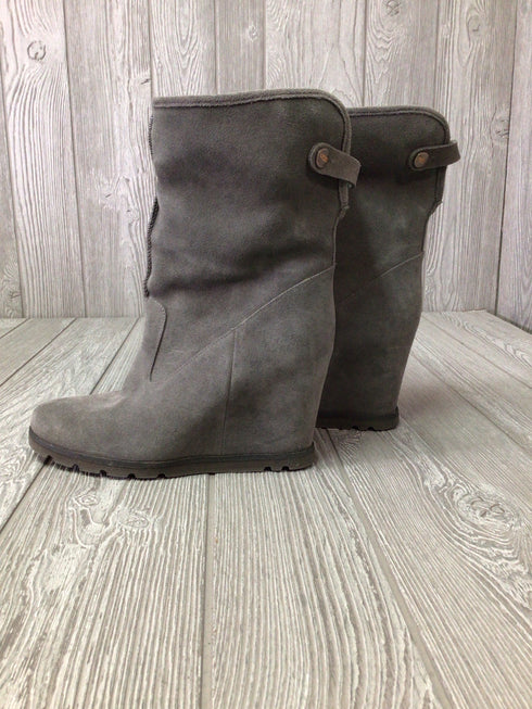 Ugg Boots Shearling Wedge Size 8